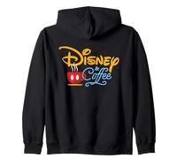 Disney & Coffee Mickey Mouse Coffee Cup Script Logo Sweat à Capuche