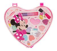 DISNEY Coffret Maquillage Blister Cœur Minnie - 11 Fards à Paupières, 3 Rouges à Lèvres et 2 Pinceaux