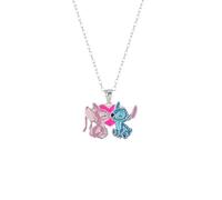 Disney Collier avec Lilo & Angel pour fille en Argent Sterling, Taille 45 cm