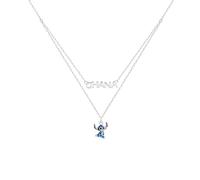 Disney Collier avec Lilo & Stitch pour fille en Argent Sterling, Taille 45 cm