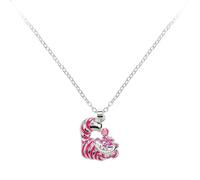 Disney Collier avec pendentif chat du Cheshire Alice au pays des merveilles avec pierre