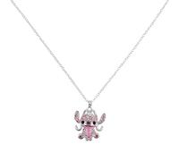 Disney Collier avec pendentif en forme de pierre d'ange - Taille unique - Laiton/base - Sans pierre précieuse, One Size, Laiton/base, Pas de gemme