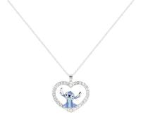 Disney Collier en forme de cœur avec pierres de couture