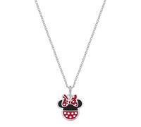 Disney Collier Minnie Mouse en Argent Sterling avec Vernis pour Filles et Dames, 40+5cm