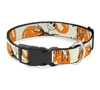 Disney Collier pour chien avec boucle en plastique Motif Jack Pose et Citrouilles de Monsieur Jack 40,6 à 58,4 cm Largeur 3,8 cm