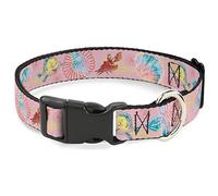 Disney Collier pour Chien avec Boucle en Plastique Motif La Petite Sirène et Sebastian sous la mer Rose 50,8 à 78,7 cm Largeur 3,8 cm