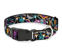 Disney Collier pour Chien avec Boucle en Plastique Motif Mission l'Éclair Noir Multicolore 33 à 43 cm Largeur 3,8 cm
