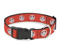 Disney Collier pour Chien avec Boucle en Plastique Motif tête de Mickey Mouse Rouge 40,6 à 58,4 cm Largeur 3,8 cm