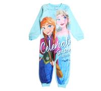 Disney Combinaison Polaire Fille La Reine des Neiges - Douceur, Chaleur et Style Magique - Taille 6 Ans - Bleu