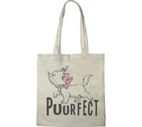 Disney Cotton Division Officiel The Aristocats imprimés 100% coton |Réutilisable | Longue poignée | Voyages et achats |Sac fourre-tout 38 * 40 CM, Aristocats_Beige_4, Taille unique