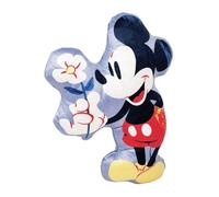 Disney Coussin décoratif moulé doux en forme de Mickey Mouse Mickey Mouse Fleur 35 x 20 cm