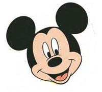 Disney coussin junior Mickey Mouse 35 cm polyester noir/beige Naturel G