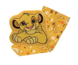 Disney - Coussin-Plaid 3D Roi Lion Simba - Coussin 40x41 cm et Plaid 100x140 cm - 100% Polyester
