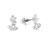Disney Couture Boucles d'oreilles clous Mickey Mouse en plaqué argent
