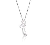 Disney Couture Kingdom Collier plaqué or blanc Aladdin Jasmin Silhouette