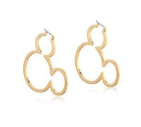Disney Couture Kingdom Mickey Mouse 90ans Cerceau Boucles d'oreilles Créoles Plaqué Or