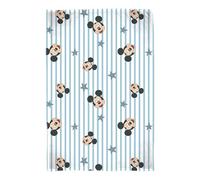 Disney Couverture en Polaire sous Licence Officielle Mickey Mouse, Couverture Ultra-Douce et Chaude | Motif Bleu | Idéale pour la Maison, la Chambre, Les soirées Pyjama et Le Camping - 100 x 150 cm