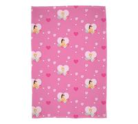 Disney Couverture en Polaire sous Licence Officielle Princess, Couverture Ultra-Douce et Chaude | Motif Flower Power | Idéale pour la Maison, Les soirées Pyjama et Le Camping - 100 x 150 cm