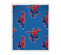 Disney Couverture Polaire avec Doublure en Sherpa sous Licence Officielle Spiderman, Couverture Ultra-Douce et Chaude | Motif Zap | Idéale pour la Maison, Les soirées Pyjama et Le Camping