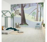 Disney Crèche Épais 400x280cm Dumbo Gris Violet Décoration Murale