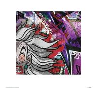 Disney Cruella Deville (Graffiti) 40 x 40 cm Toile Imprimée