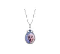Disney CS00021SRJL-P.CS Collier avec pendentif femme Frozen Elsa argent 40 cm