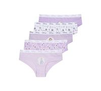 Disney Culotte Fille Coton, Sous Vetements Feminins, Agréable, Liberté de Mouvement (Lot de 5), Violet, 4-5 ans
