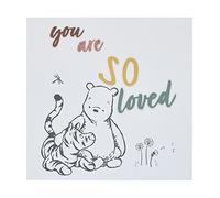 Disney D coration murale classique Winnie l'ourson et Tigrou You are So Loved en bois ivoire et gris