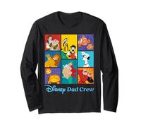 Disney Dad Crew Famous Dads & Kids Father's Day Family Trip Manche Longue