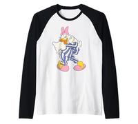 Disney Daisy Duck Striped Pajamas Slumber Party PJs Pose Manche Raglan