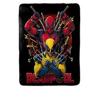 Disney Deadpool 100 x 150 cm Couverture douce en peluche moelleuse - Confortable, chaude et parfaite pour les enfants ou les adultes - Design pour cible de tir