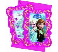 Disney Decorata Party 82504 - Cartes d'invitation de fête "FROZEN", Lot de 6