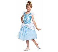 Disguise Cinderella Deluxe Costume Bleu 7-8 Years Enfants