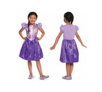 Disney Déguisement de Raiponce pour fille, robe de princesse Disney, costume de carnaval et de Noël, costume de princesse fille, 5-6 ans