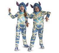 Disney - Déguisement Lilo & Stitch pour Enfants - Momie - Taille S (5 à 6 Ans) - Licence Officielle Disney - Costume Stitch Momie Halloween - Combinaison Stitch- Tenue Carnaval et Fête