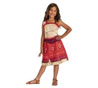 Disney - Déguisement Vaiana pour Filles avec Détails Fidèles au Film - Taille S (5-6 Ans) - Licence Officielle Disney - Costume de Film pour Halloween, Carnaval ou Fête Déguisée