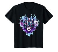 Disney Descendants 6" 6th Birthday Numbers Party Gift Heart T-Shirt