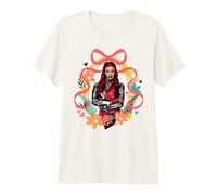 Disney Descendants: Wicked Wonderland Red Bow Frame Portrait T-shirt haut de gamme