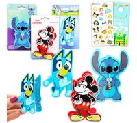 Disney Disney Lot de 3 pinces à cheveux avec couture, bleu et Mickey Mouse pour filles et enfants