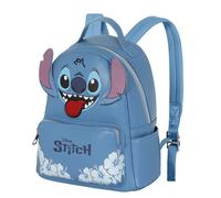 Disney Disney Sac À Dos Heady Mixte Petit Sac à Dos Fashion Tongue, Bleu Stitch, Taille Unique