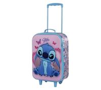 Disney Disney Valise À roulettes Soft 3D Unisex Kids Valise à roulettes Soft 3D Adorable, Rose Stitch, Taille Unique