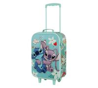 Disney Disney Valise À roulettes Soft 3D Unisex Kids Valise à roulettes Soft 3D Love, Turquoise Stitch, Taille Unique