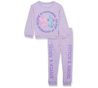 Disney Stitch & Angel Ensemble sweat et jogging en polaire pour filles 2 à 16 ans, Lavande, 6-6X