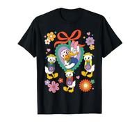Disney Donald Daisy & Nephews 1940s Valentine's Day Coquette T-Shirt