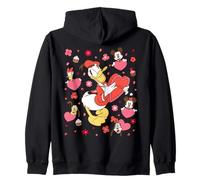 Disney Donald Duck & Friends Valentine's Day Retro Hearts Sweat à Capuche