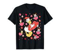 Disney Donald Duck & Friends Valentine's Day Retro Hearts T-Shirt