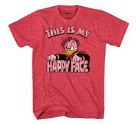 Disney Donald Duck Happy Face T-Shirt, Rouge chiné, 3XL Homme