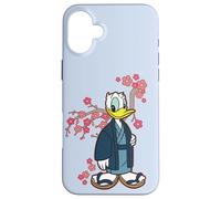 Disney Donald Duck in Kimono Cherry Blossoms Spring Sakura Coque pour iPhone 16 Plus