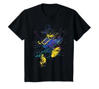 Disney Donald Duck Jumping For Joy Paint Splatter Portrait T-Shirt, Enfant, Noir, 2 ans
