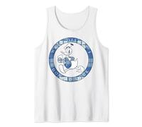 Disney Donald Duck Plaid Portrait Circle Logo Débardeur